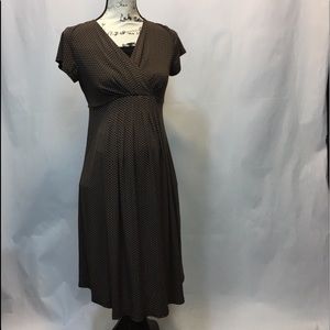 Motherhood Maternity Brown Floral Tie Back Dress